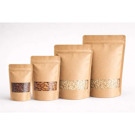 100 ml kraft small window  85x50x145mm (kpl = 10 szt.)